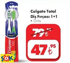 COLGATE TOTAL DİŞ FIRÇASI 1+1 • ORTA
